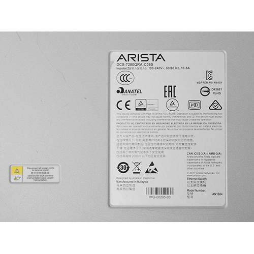 Коммутатор Arista DCS-7280QRA-C36S-R