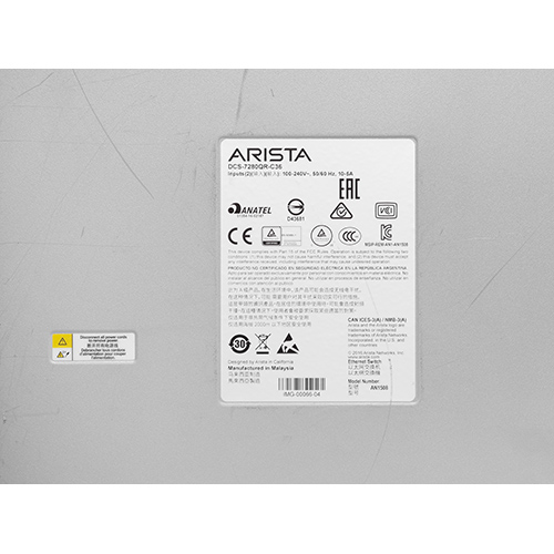 Коммутатор Arista DCS-7280QR-C36-F